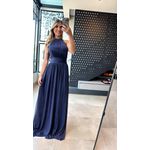 Vestido Romana Tule Azul Marinho