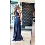 Vestido Ágata Tule Azul Marinho