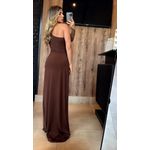 Vestido Malha Fluity Marrom