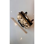 Clutch Geométrica Dourada 