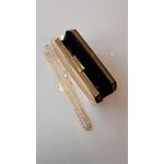 Clutch Clássica Metal Dourada 