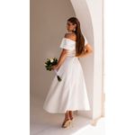 Vestido Midi Clara Off White