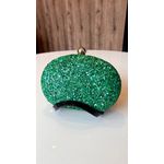 Clutch Pedrarias Verde Bandeira