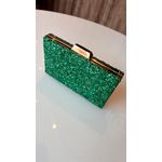 Clutch Pedrarias Verde Bandeira