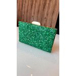 Clutch Pedrarias Verde Bandeira