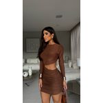 Vestido Angelina Marrom