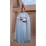 Vestido Romana Capa Azul Serenity