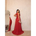 Vestido Ágata Tule Terracota