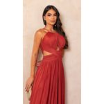 Vestido Ágata Tule Terracota