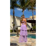 Vestido Babado Lavanda