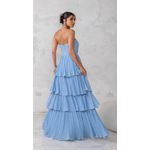 Vestido Hanna Plissado Azul Serenity