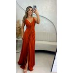 Vestido Fluity Alça Terracota