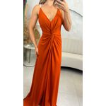 Vestido Fluity Alça Terracota