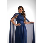 Vestido Romana Capa Azul Marinho 