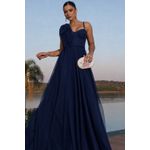 Vestido Samanta azul marinho