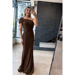 Vestido Caroline Marrom