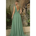  Vestido Patricia Tule Verde Oliva 