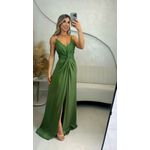 Vestido Fluity Alça Verde Oliva