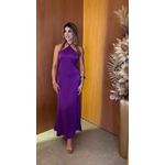 vestido midi Evelyn roxo