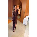 vestido vitória marrom