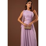 Vestido Stéfany s manga lavanda