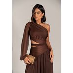 Vestido Stéfany marrom