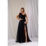 Vestido Samanta azul marinho