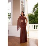 vestido Kelly marrom