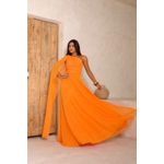 vestido Kátia laranja