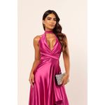 vestido Raissa fúcsia 