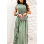 vestido Jorgina verde oliva