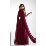 Vestido Romana capa Marsala