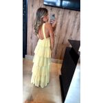 Vestido longo Luciene amarelo 