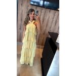 Vestido longo Luciene amarelo 