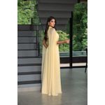 Vestido Romana Capa amarelo manteiga