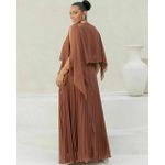 Vestido longo Arabela marrom 