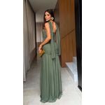 vestido Sabrina verde oliva