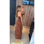 vestido Paola marrom 