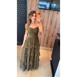 vestido Paola verde oliva 