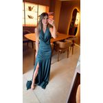 vestido Eliane verde esmeralda 