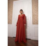 vestido maria terracota