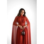 Vestido Romana Capa Terracota