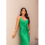 Vestido Eloíse Verde Bandeira 