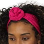 Turbante Africano Liso Rosa