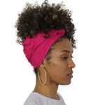 Turbante Africano Liso Rosa