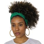 Turbante Africano Liso Verde