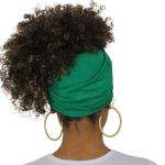 Turbante Africano Liso Verde