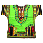 Bata Africana Dashiki Verde