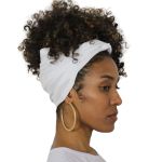 Turbante Africano Liso Branco