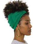 Turbante Africano Liso Verde